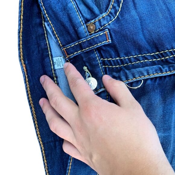 TRUE Religion Jeans Size 34 SLIM Blue - Picture 3 of 5